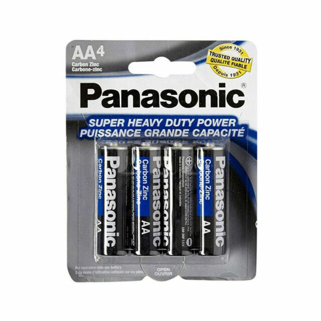 Panasonic Super Heavy Duty AA Batteries 4 Pack for sale online eBay