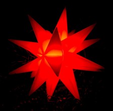 LED Stern rot Weihnachtsdekoration +Timer +USB Kabel Leuchtstern