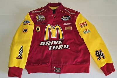 2000 Jeff Hamilton Mcdonald'S Racing Jacket Made In America Size