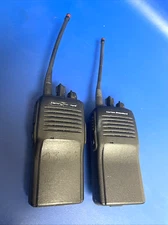 2X ORIGINAL Vertex Standard VX-160U 16 Channel Two Way Radio/W BATTERIES
