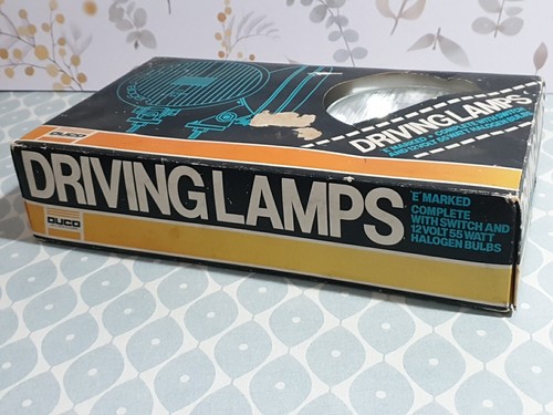 Pair Of Vintage Retro Duco DLL61 Driving Lamps Lights Unused & Switches - Picture 13 of 14