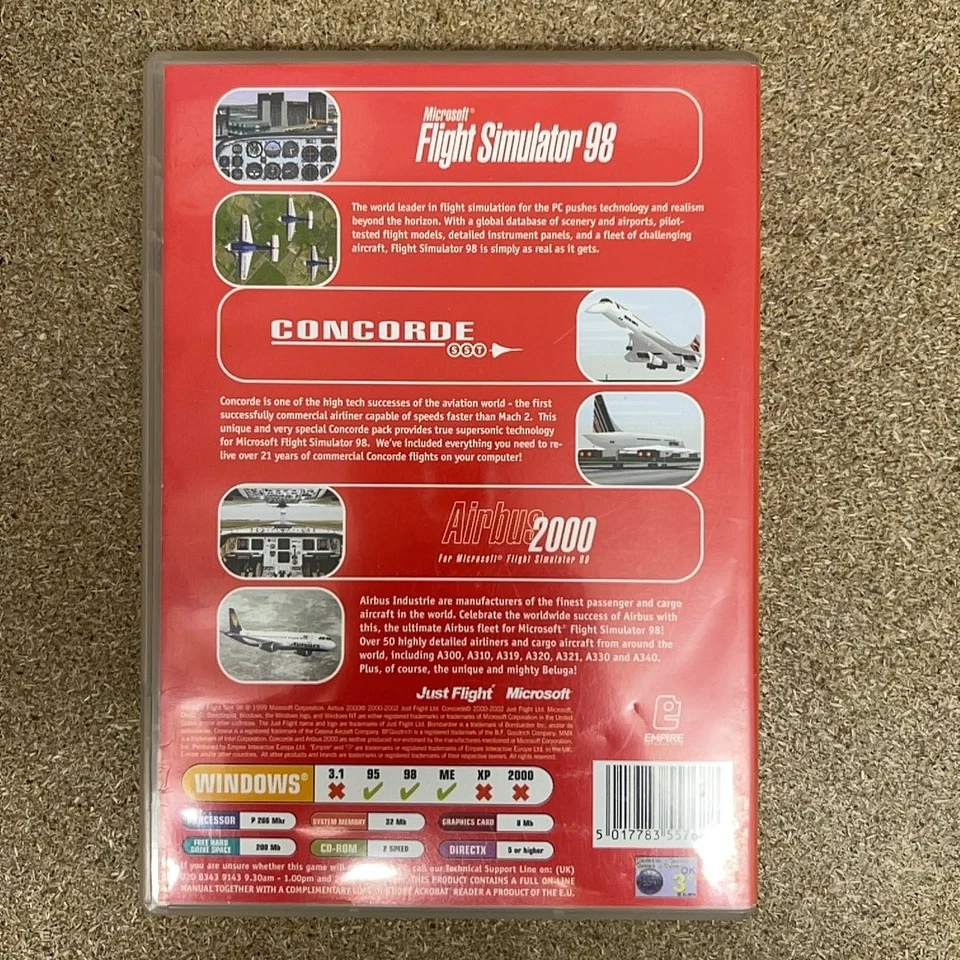 eCollection Flight MFS 98, Airbus 2000 & Concorde SST (95/98/ME) [CIB] - Image 3 of 4