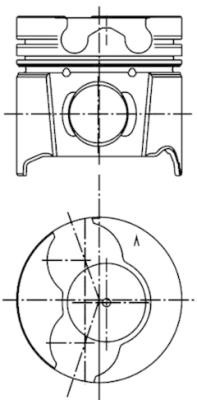 KOLBENSCHMIDT 99561620 Piston for NISSAN,OPEL,RENAULT,VAUXHALL