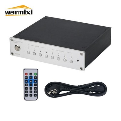 RCA-44 Hifi Selector Active Audio Switch Audio Selector High-End Fit 4 In 4 Out