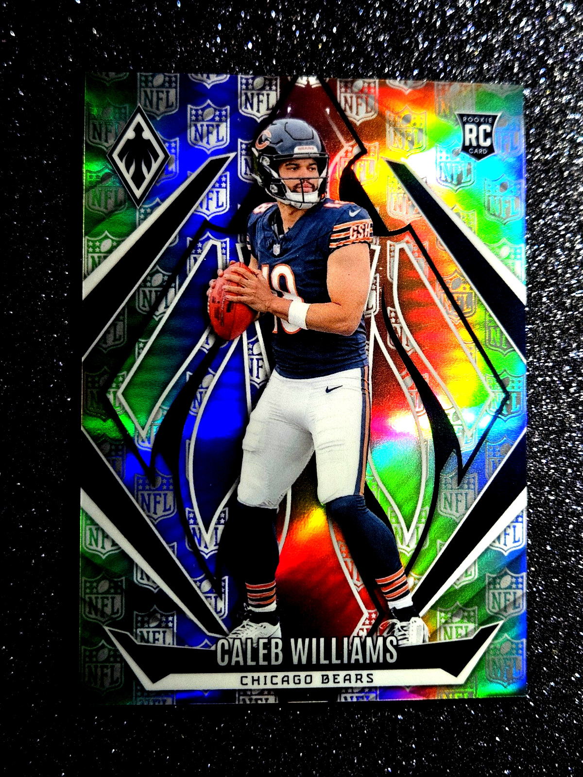 2024 Panini Phoenix NFL Shield /150 Prizm RC Caleb Williams Rookie #151 MINT 💜