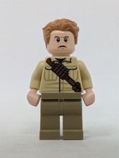Lego Jurassic World Minifigure - Ken Wheatley - Brown Hair