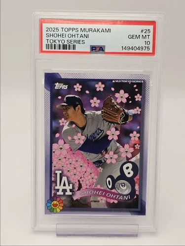 SHOHEI OHTANI 2025 TOPPS MURAKAMI TOKYO SERIES #25 DODGERS B PSA 10 Q2161