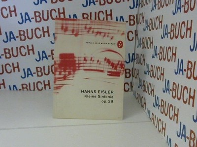Kleine Sinfonie  op 29  (NM 230)  Partitur Eisler, Hanns: