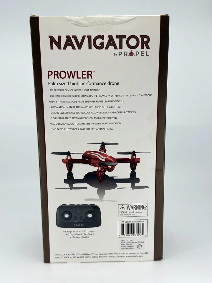 Propel Navigator Series Prowler Palm Size Performance Drone Silver Gift for KIDS - Image 3 of 4