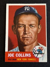 1953 Topps Joe Collins #9  Near Mint or better BEAUTIFUL COLOR & PRINTING