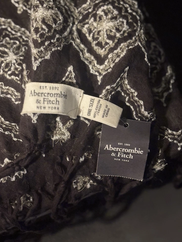 * * Женский легкий прямоугольный шарф Abercrombie & Fitch * * - Изображение 3 из 3