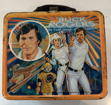 Vintage 1979 Buck Rogers Metal Lunch Box NO Thermos Aladdin Lunchbox Made In USA
