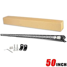 50"INCH 1200W Led Light Bar Spot Flood Combo Offroad Driving 4X4 Truck ATV 52/54