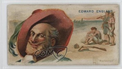 1888 Allen & Ginter Pirates of the Spanish Main Tobacco N19 Edward England 04le
