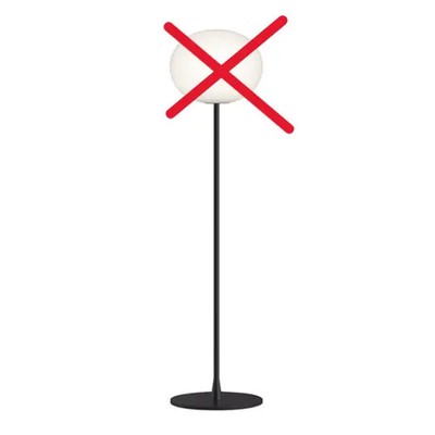 Flos Glo Ball F 1 Stehleuchte Standleuchte Stehlampe Leselampe E27 SIEHE TEXT