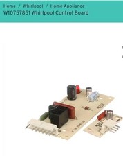 Refrigerator Control Board New OEM Part 4389102, W10757851 for Whirlpool/Maytag