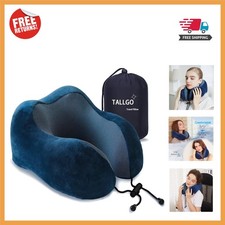 Ultimate Memory Foam Travel Neck Pillow: Soft  Adjustable for Airplane Comfort