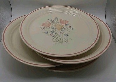 CORNING Corelle French Garden/ Cornerstone Dinner Plates Set of 4 10.25'' E-5