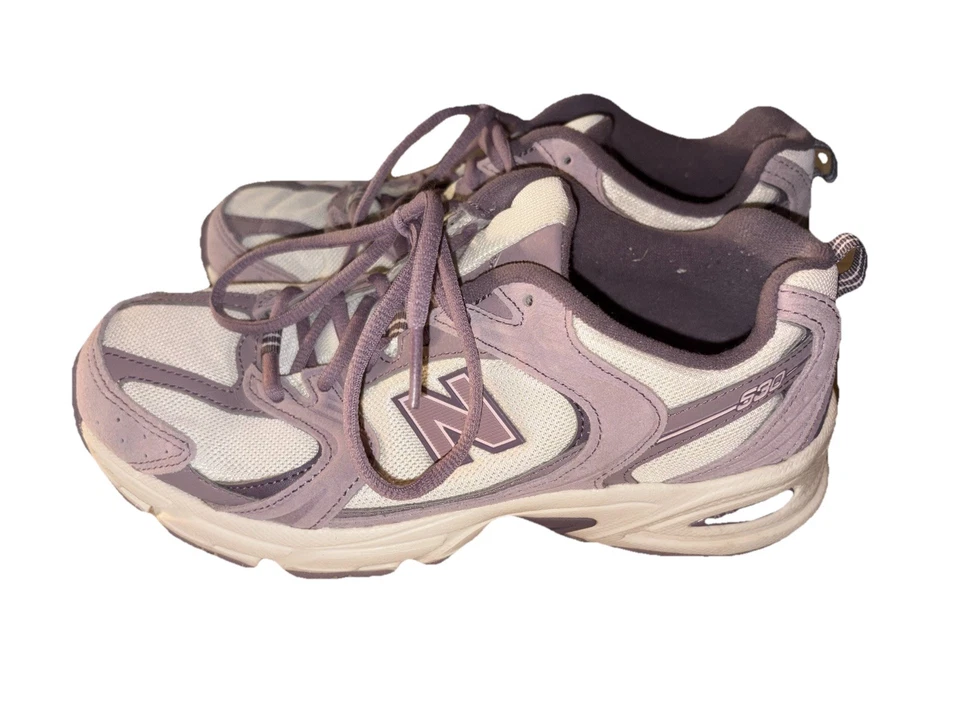 New Balance 530 Sea Salt Ice Wine Sz 8 Purple Women’s Sz 8 U530DIW Sneakers - Image 2 of 4