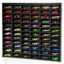 Toy Car Storage Display Case, 72 Slots Model Car Display Shelf for 1/64 Scale...