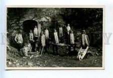 521908 Switzerland THUSIS singing festival 1925 DWARF Kids miners Vintage PHOTO