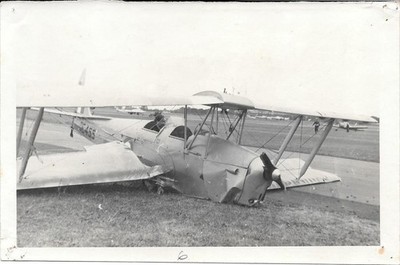 Foto von De Havilland DH82 Tigerfalter nach einem Unfall.