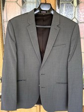 Express Extra Slim Fit Suit Charcoal Gray Jacket Pants Men s Wedding Business