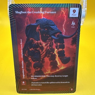 Wonders of The First Slagfoot the Crushing Furnace Epic Rare Call Of The Stones