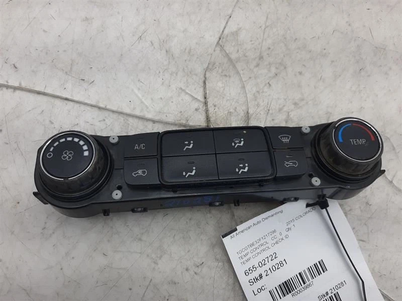 Control de temperatura AC Opt C67 15 GMC Canyon 23486619 Foto 2 de 4
