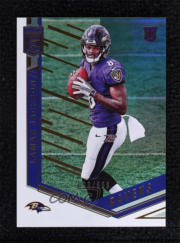2018 Donruss Elite Rookies /699 Lamar Jackson #167 Rookie RC