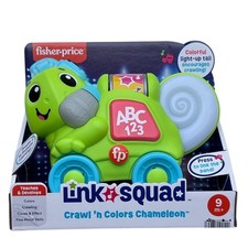 New Fisher-Price Link Squad Crawl  n Colors Chameleon Learning Toy with Music