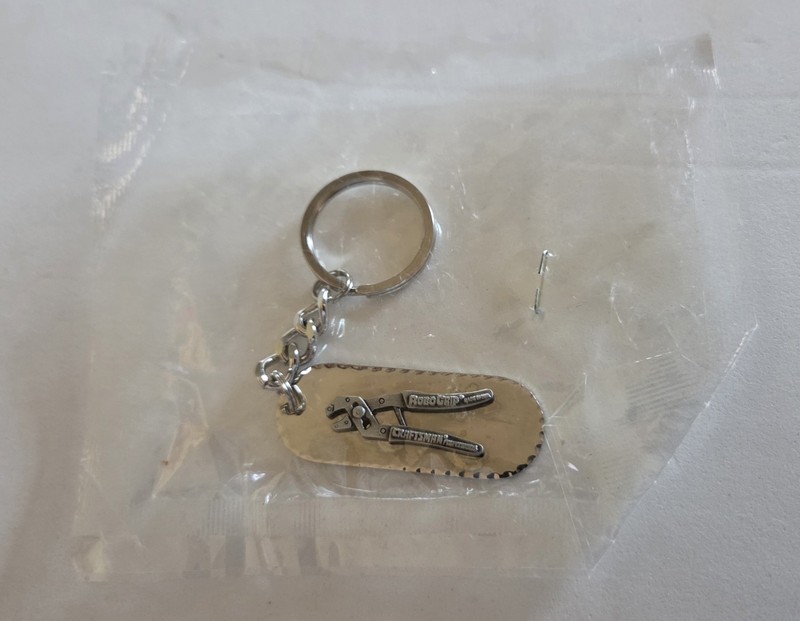 NOS Vintage Craftsman Professional RoboGrip Pliers Promo Advertising Key Chain
