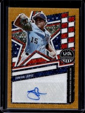 2026 Stars Stripes Prizm Junior Lopez 16U /17U National Team Gold Auto #/10