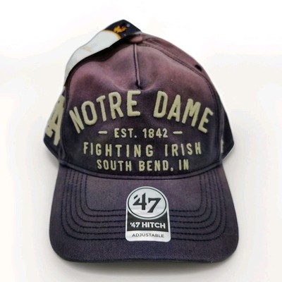 47 Brand Notre Dame Fighting Irish EST 1842 Adjustable Baseball Cap Navy Purple