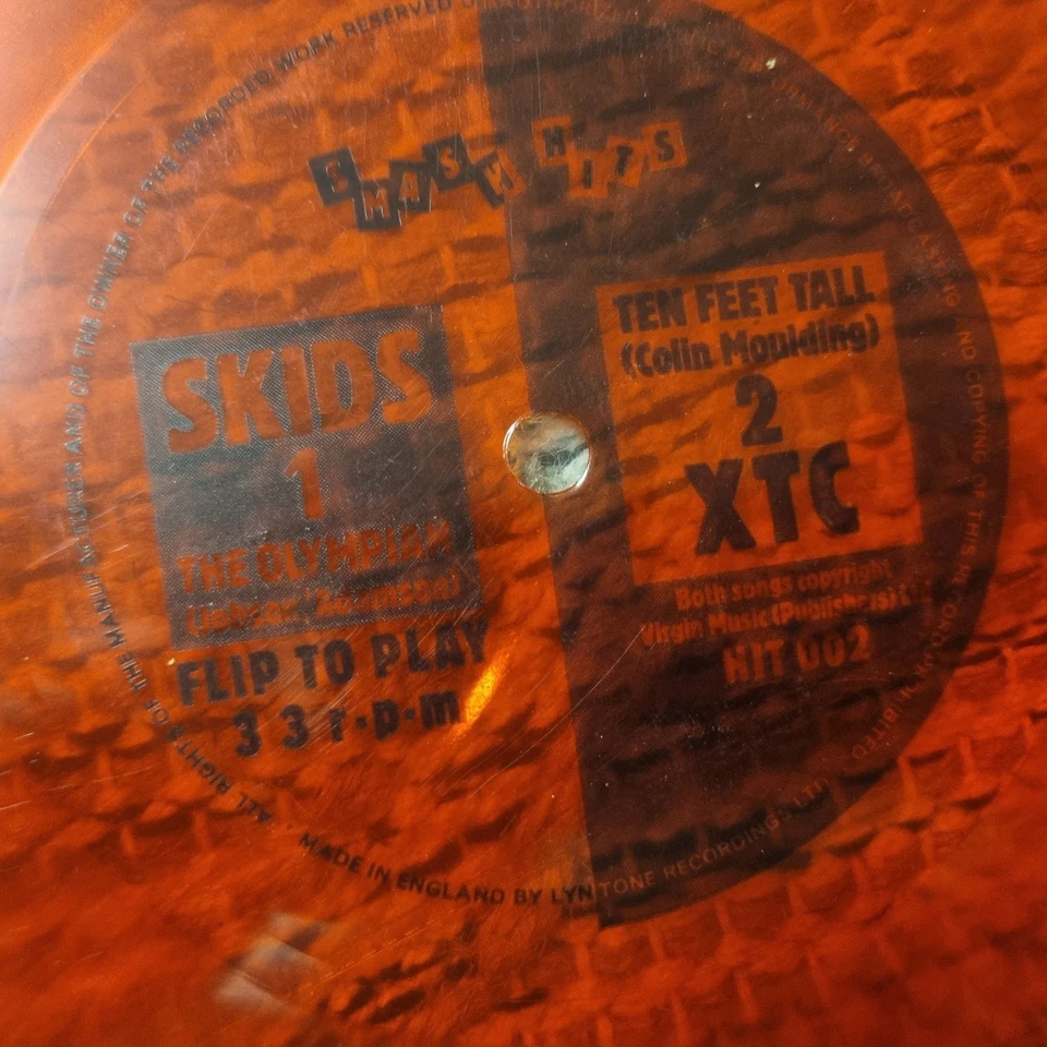 Skids / XTC – The Olympian / Ten Feet Tall 1980 Smash Hits Flexi New Wave - Image 2 of 4