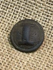 Dug Civil War Solid Cast Brass Confederate Infantry I Button Allatoona Church Ga