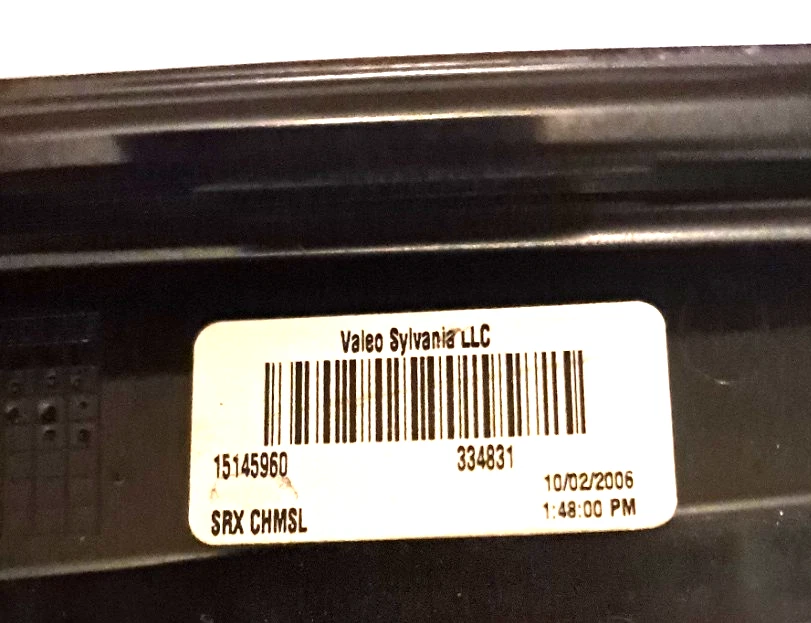 Cadillac SRX 3ª luz de freno SUV LED lámpara OEM probado 15145960 Foto 4 de 4