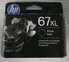 New HP 67XL High Yield Black Original Ink Cartridge Exp. 07/2027