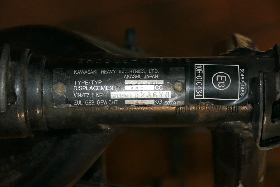 Kawasaki Zephyr ZR 550 1993 - Frame N90A - Image 3 of 4