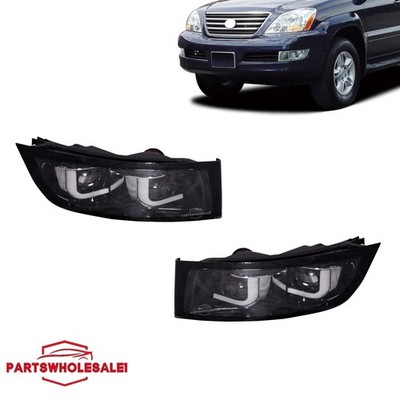 For 2003-2009 08 Lexus GX470 LED Daytime Running Lights Fog Lights Assembly 2Pcs