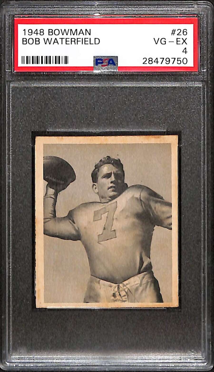 1948 Bowman #26 Bob Waterfield HOF RC PSA 4 VGEX C102929