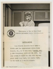 Lucille Ball 1955 Original CBS Portrait Photo I Love Lucy TV Show J14856