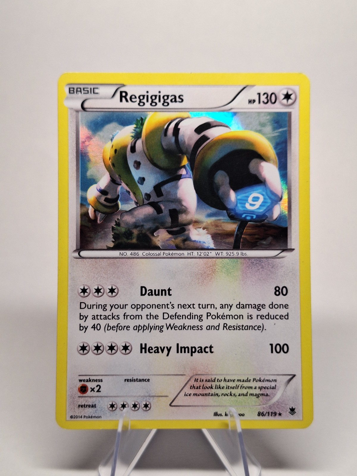 Pokémon TCG Regigigas Phantom Forces 86/119 Holo Holo Rare LP