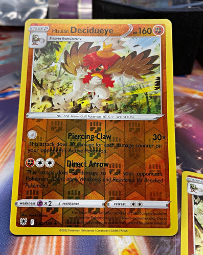 Hisuian Decidueye - 082/189 - Astral Radiance - Reverse Holo