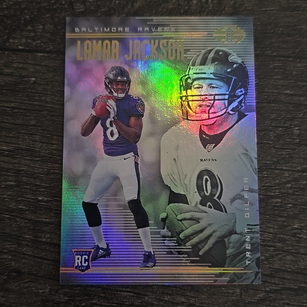 2018 Panini Illusions - Lamar Jackson, Trent Dilfer #25 (RC)