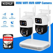 8Kanal NVR Set mit 2er 6MP WiFi IP Kameras + ...
