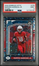 Marvin Harrison Jr Donruss Optic Rated Rookie Stars SP PSA 9 #276 Cardinals RC
