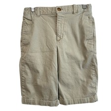 Wonder Nation Kids Khaki Chino Shorts Adjustable Waist Style WB28901 Size 16