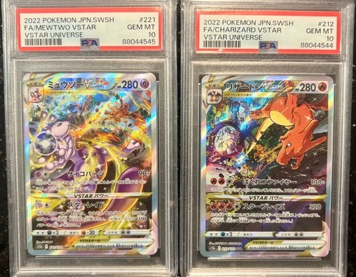 New ListingPSA 10 Charizard VSTAR 212/172 Mewtwo VSTAR 221/172 SAR Universe Japanese Set