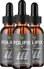 (3 Pack) Folifix Liquid Drops – Folifix Hair Supplements Healthy Organic Support